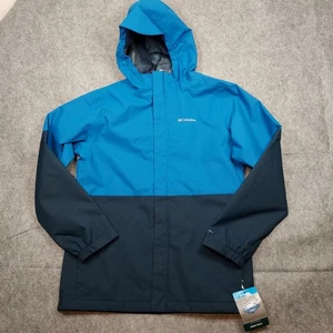 COLUMBIA Omni-Tech Hikebound II Waterproof Jacket Youth Large Royal Blue Navy - Picture 1 of 13