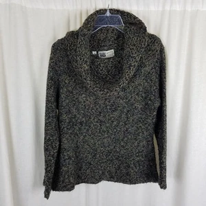 Habitat Clothes Live In Mottled Tweed Cowl Neck Turtleneck Knit Sweater Womens S - Picture 1 of 6