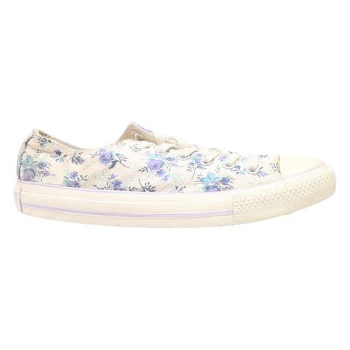 CONVERSE scarpe da ginnastica basse tela panna 537147F donna UK 6