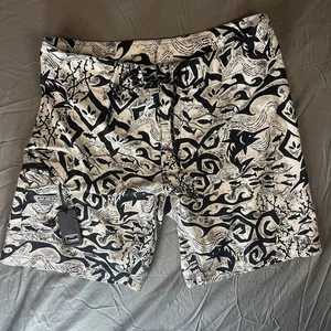 Columbia PFG Angelshorts Badehose Herren schwarz weiß Flaschenöffner Gr. 36 - Bild 1 von 5