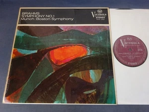 ED1 BRAHMS - SYMPHONY NO 1 LP, Boston S/O, Munch, RCA VICS 1062 - Picture 1 of 4