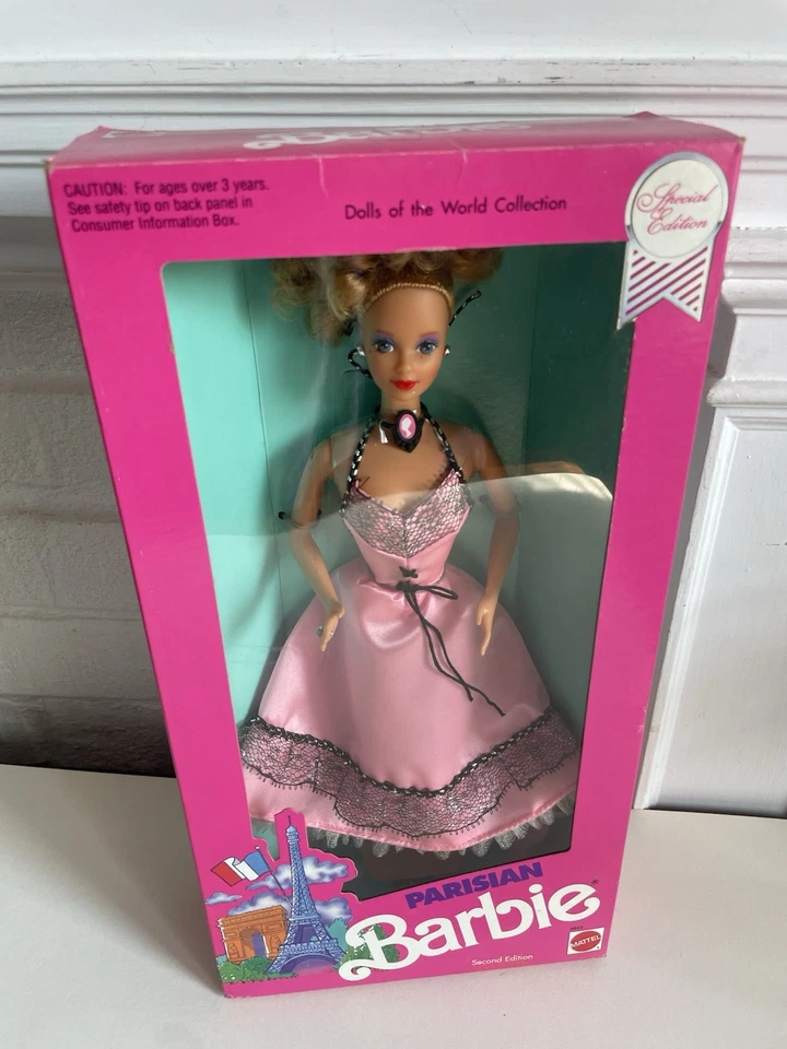 1990 Mattel Dolls Of The World 2nd Edition PARISIAN Barbie #9843 - Image 1 of 4