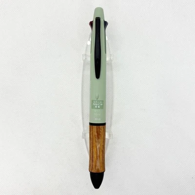 Pluma multifunción 4 en 1 madera color tierra 0,5 mm verde prado #d2dff0 Foto 1 de 4