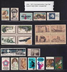 Juego completo año conmemorativo 1423-1445 / USA 1971. Todo sin usar y NH. - Imagen 1 de 1