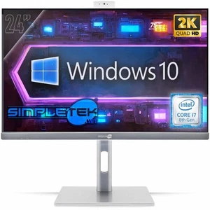 All IN One 24 " 2K 75Hz i7 8° Gen Win 10 RAM 64GB SSD 4TB Gpu GTX1660 6GB Gaming - Picture 1 of 9