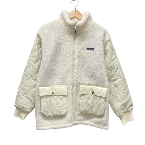 OFF WHITE Auth Columbia Giacca leggera da donna bianco panna