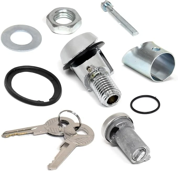 Ford Mustang 1964 1965 1966 cupé FB convertible acero kit de bloqueo de maletero con llaves Foto 1 de 1