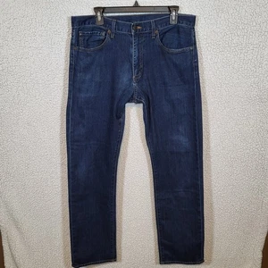 Brooks Brothers Jeans Mens 34x32 Blue Straight Dark Supima Cotton Denim USA - Picture 1 of 16