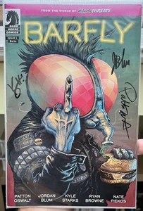 Aus der Welt der kleinen Bedrohungen Barfly #1 B SIGNIERT K Starks P Oswalt J Brown - Bild 1 von 6