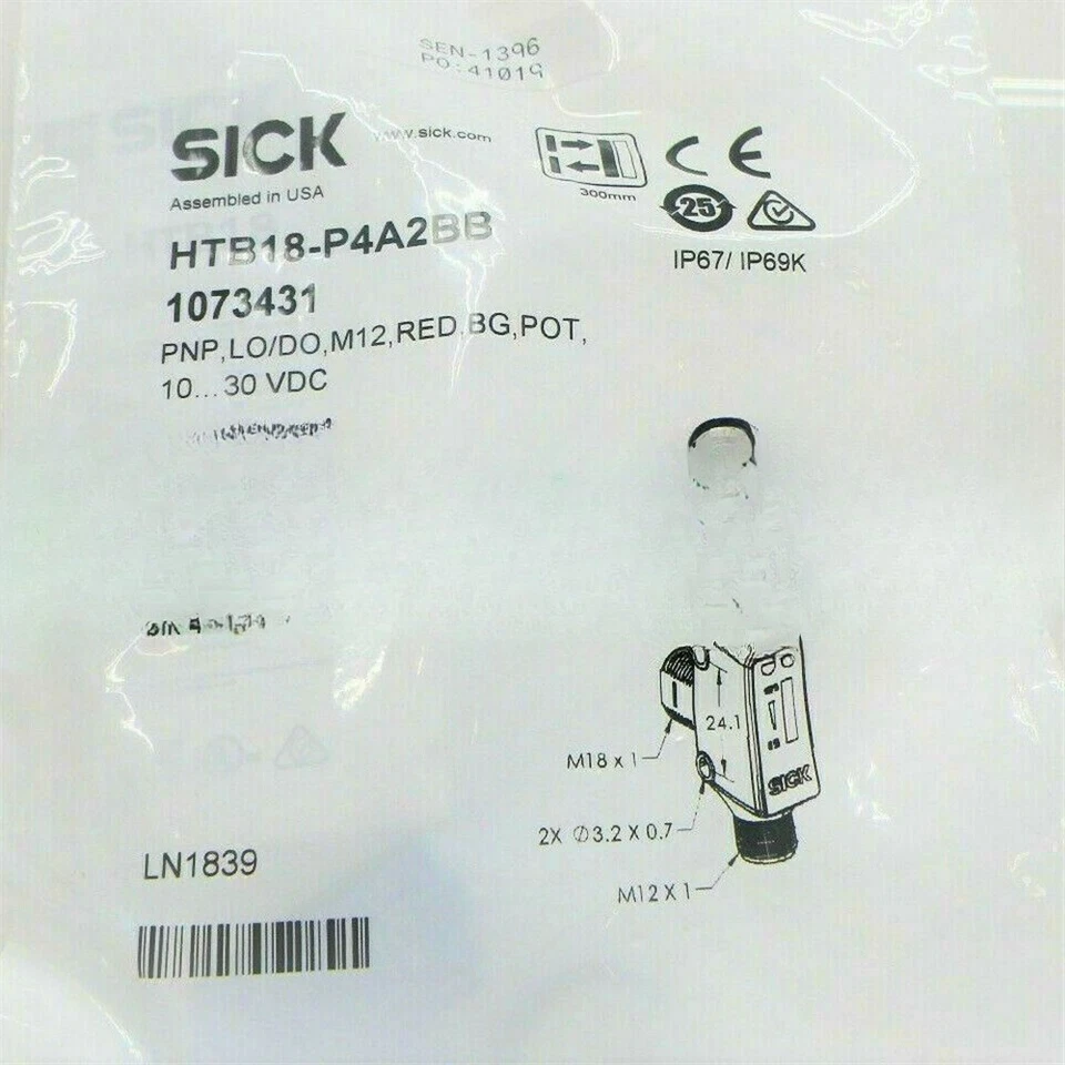 1 PCS New For HTB18-P4A2BB 1073431 Sick Photoelectric Sensors Replacement - Image 1 of 1
