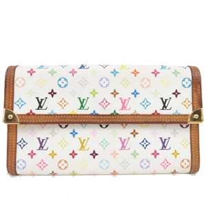 Auth Louis Vuitton Monogram Multicolor Porte Tresor International Wallet F/S - Picture 1 of 13