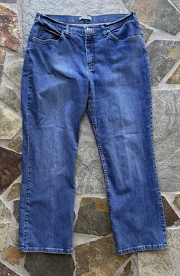 Pantalones de mezclilla para mujer Lee Riders calce clásico pierna recta talla 16P 34x28 Foto 1 de 4