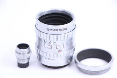 Taylor Hobson Bell & Howell 1 Inch F1.9 25mm Bolex C Mount Lens England UK - Image 1 of 4