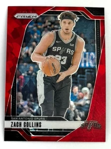 Panini Prizm #197 2024 Zach Collins Red Ice Prizm San Antonio Spurs - Imagen 1 de 2