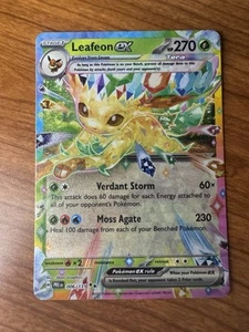 Pokemon TCG Prismatic Evolutions Leafeon EX 006/131 - Picture 1 of 2
