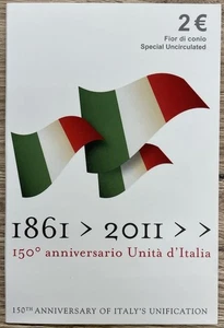 Italien 2 Euro 2011 - 150 Jahre Vereinigung - Original in Coincard Blister OVP [ - Bild 1 von 2