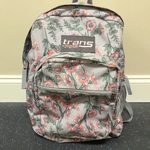 JanSport Trans Backpack FLORAL FLOWERS Girls TM60 School Backpack 17 Laptop - Picture 1 of 14