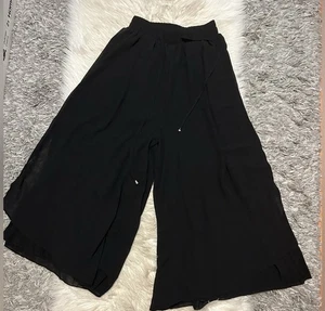 Schwarze Palazzohose mit weitem Bein Größe:11 - Bild 1 von 1