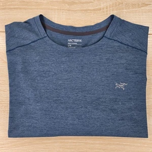 Herren L Arcteryx Cormac Crew Kurzarm T-Shirt Performance grau schnelltrocknend - Bild 1 von 8