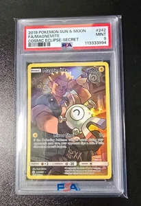 2019 Pokémon Sonne & Mond Kosmische Finsternis #242 - Magnemite - Full Art - PSA 9 MINT - Bild 1 von 2