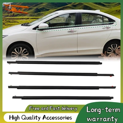 4x Door Window Moulding Weatherstrip Trim Seal Belt Fits Toyota Prius 2004-2009 Foto 1 de 4