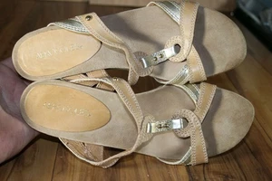 Aerosoles womens 8.5 comfort sandals low heel dress tan - Picture 1 of 6