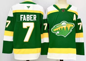 New Men's NHL Hockey Jersey Minnesota Wild #12 #97 #29 #7 Kirill Kaprizov - Picture 1 of 6