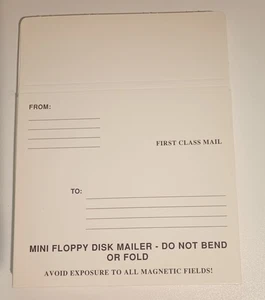 Vintage Mini Floppy Disk Mailer Lot of 9 - Picture 1 of 2