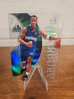 1998-99 Skybox E-X Century - Stephon Marbury #4 Minnesota Timberwolves 🔥🏀🔥 - Imagem 1 de 2