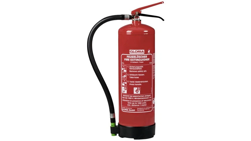 Gloria SD 6 E, Feuerlöscher, Schaum, 6 Liter