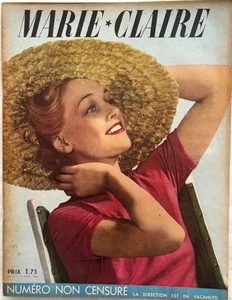 MARIE-CLAIRE n° 77 du 19 Août 1938 ancienne revue mode couture chapeau été 38 - Picture 1 of 7