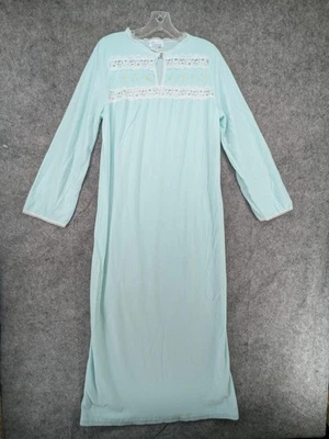 Camisón Dama Vintage Mujer Mediano Encaje Floral Bordado Manga Larga Años 70 Foto 1 de 4