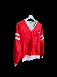 Pullover Ellesse vintage anni 80 giacca a vento taglia Sm/Med rosso invecchiato Italia - Foto 1 di 10