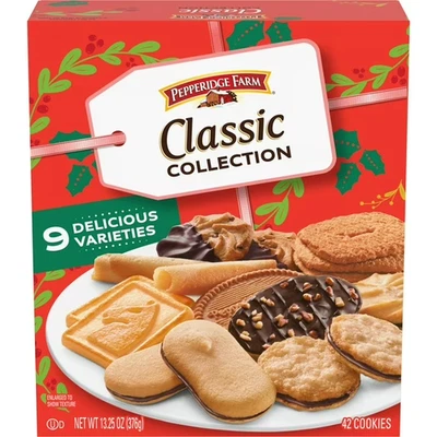 ⭐ Pepperidge Farm Holiday Classic Cookie Collection 13,25 oz – 9 variedades – Lim - Imagem 1 de 4