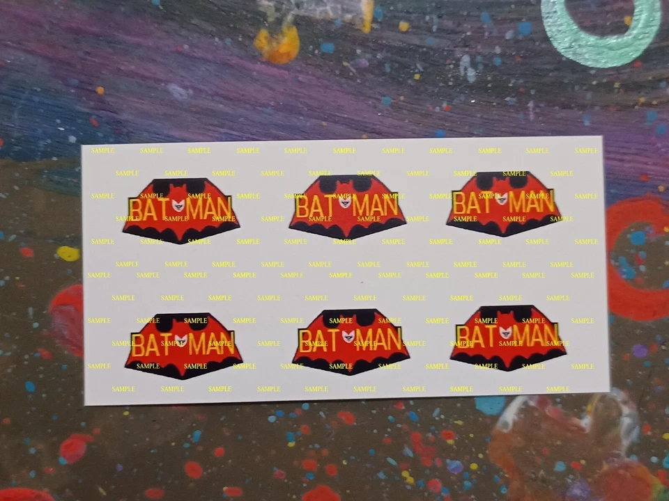 Corgi Jr 78 Batcopter Reproduction Stickers ( Set of 6 ) - Image 1 of 1