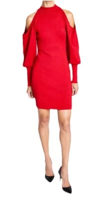 INC International Concepts Women's Cold Shoulder Sweater Mini Dress X Small Size - Image 1 of 4