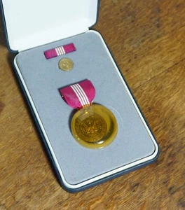 US Army Superior Civilian Service Set. Medaille, Pin, Barren & Etui. Vintage - Bild 1 von 4