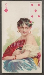 ATC A.T.C. (USA)-BEAUTIES 1900 (SET 2 PC INSET TYPESET BACK)- DIAMONDS - 05 - Picture 1 of 2