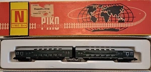 DDR Doppelstockwagen Spur N Grün - Bild 1 von 6