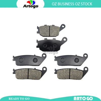 Pastillas de freno delanteras+traseras para Kawasaki Z 650 ER 650 ABS 2017 2018 2019 2020 Foto 1 de 3