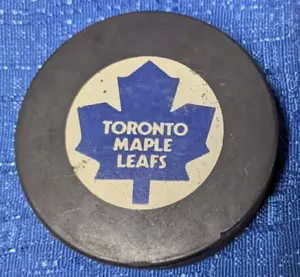 NHL Toronto Maple Leafs Viceroy / Inglasco Approved game puck 1980-84 V4 slug - Picture 1 of 3