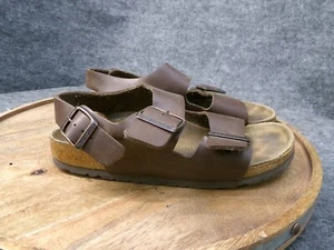 Birkenstock Milano Women's Brown Birko Flor Slingback Sandals Size 37 US 6 Reg. - Picture 1 of 8