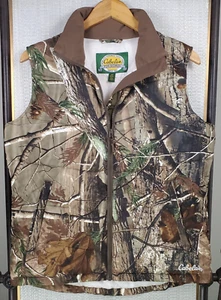 VTG CABELAS Womens Size Small Insulated Vest Realtree Camouflage Puffy Full Zip - Picture 1 of 16