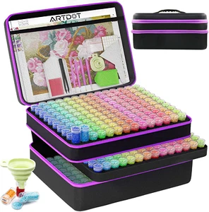 420 Slots Diamond Painting Storage Accessories for Art Kits, Shockproof Jars for - Picture 1 of 12