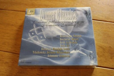 DINNER CLASSICAL FOR A ROMANTIC EVENING (2 CD SET) [NEW] BACH VERDI BEETHOVEN - Image 1 of 4