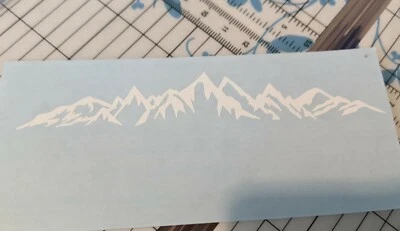 Calcomanía de vinilo MOUNTAIN RANGE PAISAJE SCENE - Pegatina para coche camión Foto 1 de 4