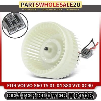 Motor soplador calentador HVAC con rueda para Volvo S60 2001-2009 V70 XC70 XC90 S80 Foto 1 de 4