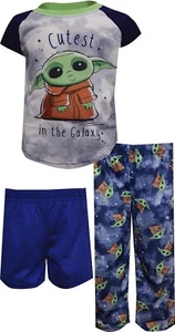AME INTL Sleepwear Girls' Star Wars The Mandalorian Blue Cutest in Galaxy 3... - Picture 1 of 2