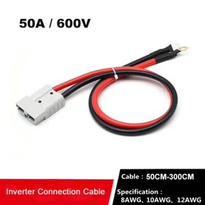 Für 50A Anderson Stecker Kabel auf Kabelschuh M8 Terminal Batterie Ladestecker Kabel - Bild 1 von 32