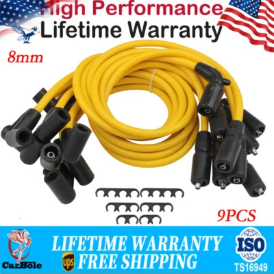 Cable de bujía de 8 mm para Chevy GMC YUKON SUBURBAN 5,0/5,7 L 1996 1997 1998 1999 V8 Foto 1 de 4